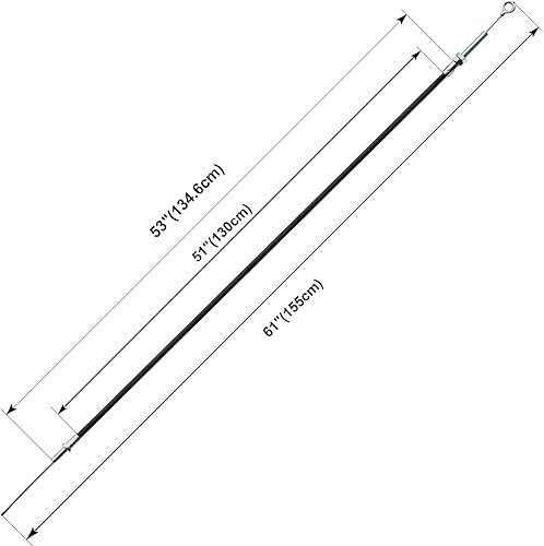 Miniatura 2 de Royitay 2 cables universales del acelerador de 60 pulgadas de largo con carcasa de 53 pulgadas para Manco 8252 ASW Go Kart Mini Bike Buggy Cart Jeep