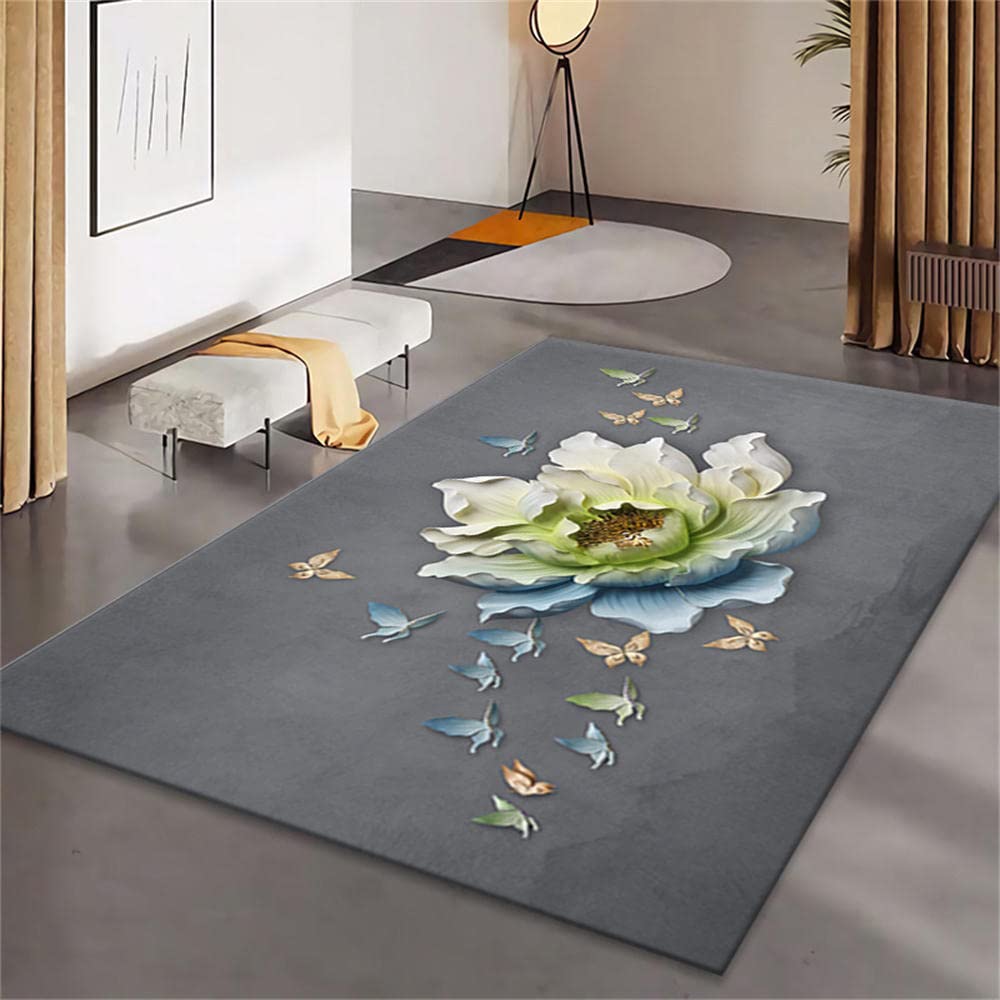 Tapis moderne abstrait minimaliste pour rénover le style d'une chambre ado fille