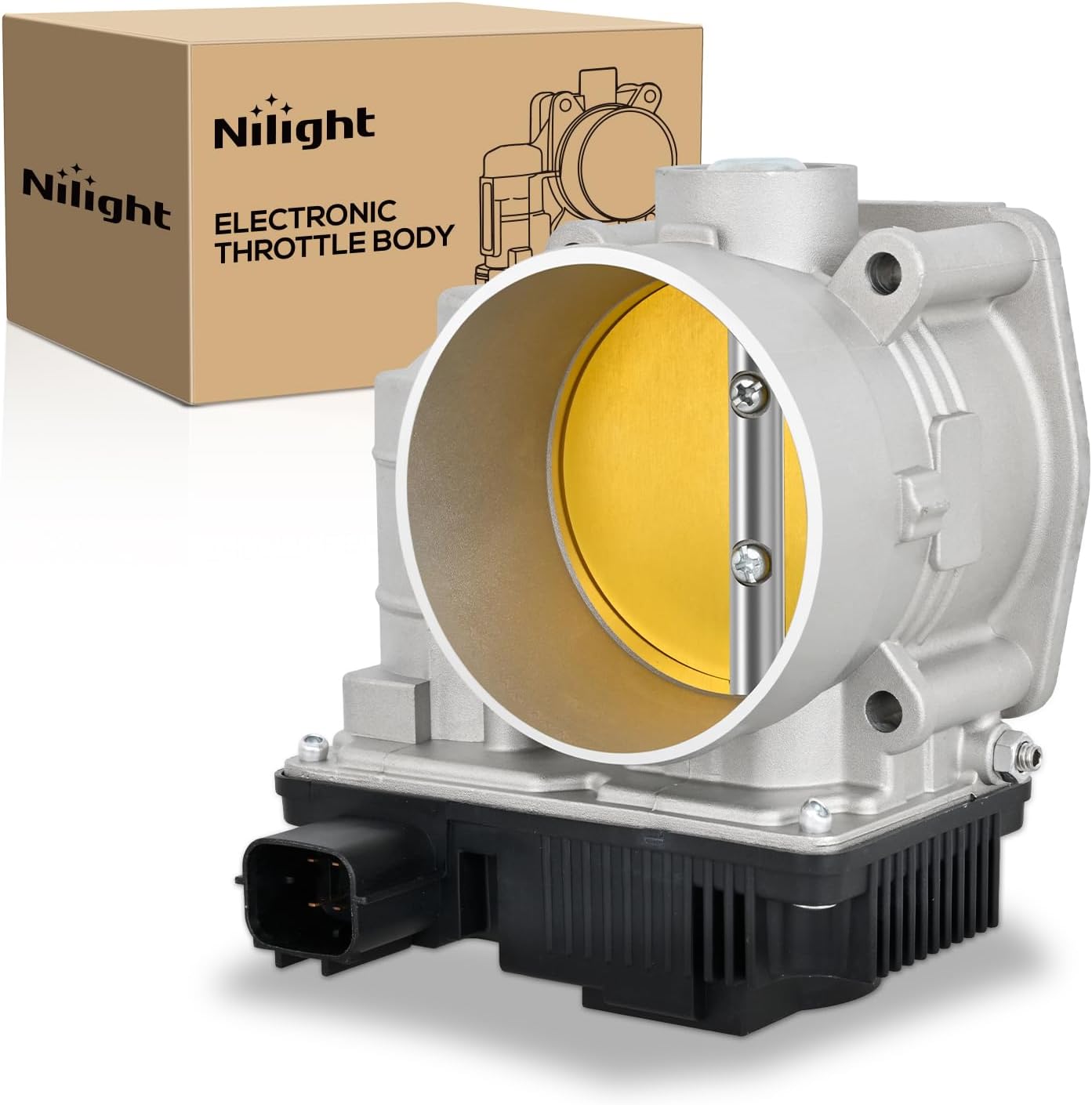 Nilight Electronic Throttle Body for Nissan Altima 2002-2006, Nissan Maxima 2002-2008, Infiniti G35 2003-2007, Replacement Throttle Body, #161198J100 977-563