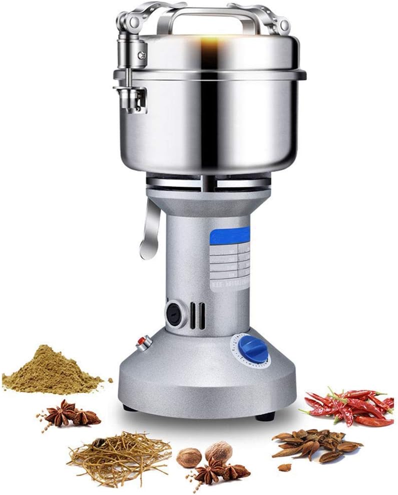 Crusher, High Speed 150g Electric Grain Mill Grinder Powder Machine Spice Herb 1400W 70-300 Mesh 30000RPM St