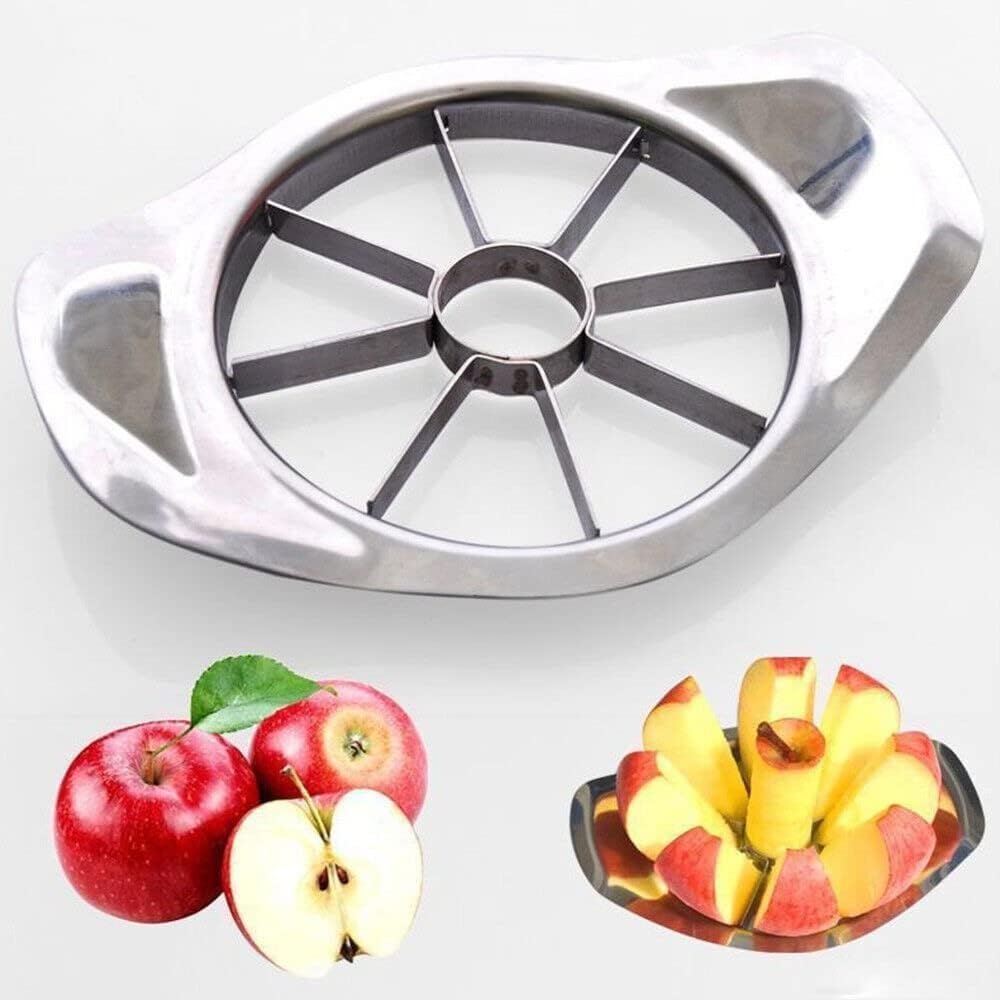 Stainless Steel Apple Slicer 8 Blade Ultra Sharp Apple Cutter Wedger & Divider Durable Stainless Steel Apple Peeler & Fruit Slicing Tool