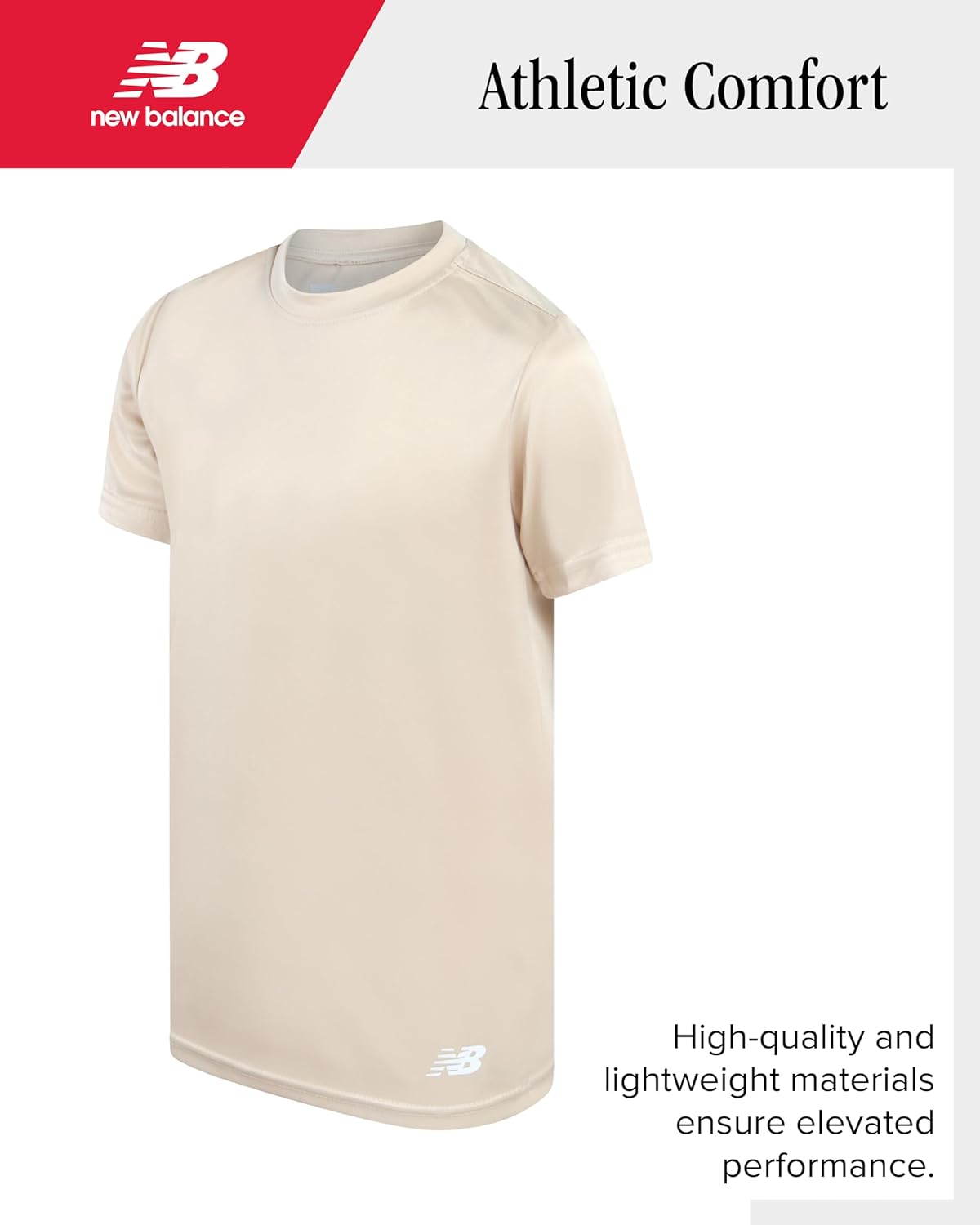 New Balance Boys Athletic Shirt - 2 Pack Short Sleeve Crew Neck Active Performance T Shirts for Boys (Sizes: 8-20) - Image 4