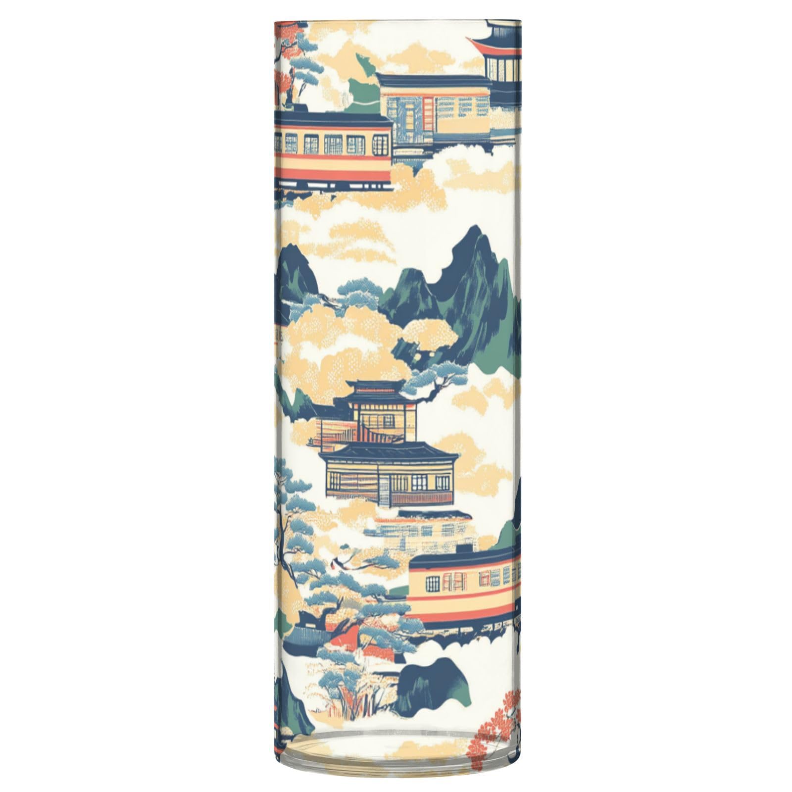Jarrón de arquitectura japonesa para decorar mesas de cocina y salones modernos
