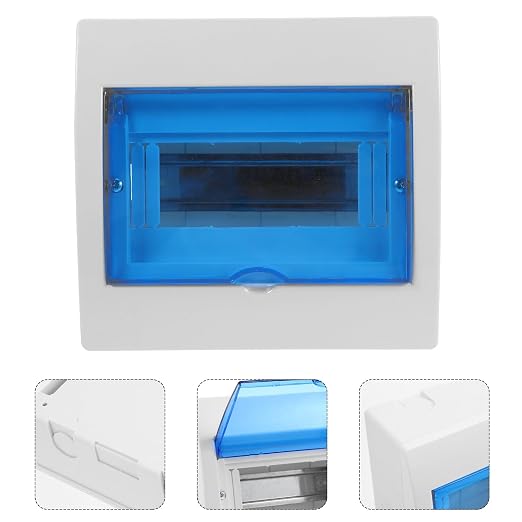 Caja de distribución eléctrica exterior a prueba de agua 8 circuitos miniatura 9