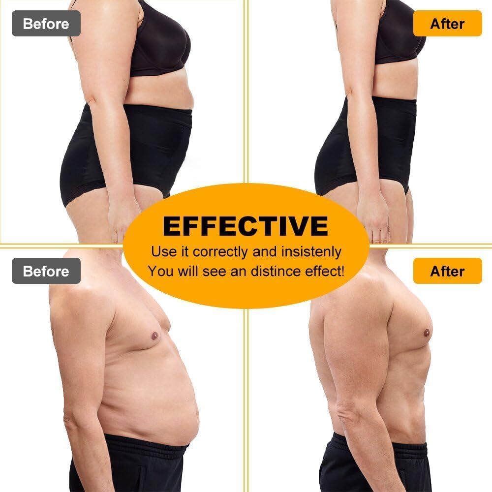 ABS Stimulator - EMS Muscle Stimulator, Portable Abdominal Belt, Ab Machine & Abs Workout Equipment for Women and Men, Black White - Image 4 thumbnail