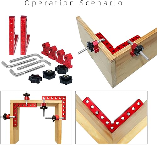 Miniatura 2 de Abrazaderas de ángulo recto con cuadrados de posicionamiento de 90 de 5.5 x 5.5 pulgadas (5.5 x 5.5 in), abrazadera de ángulo recto, abrazadera de