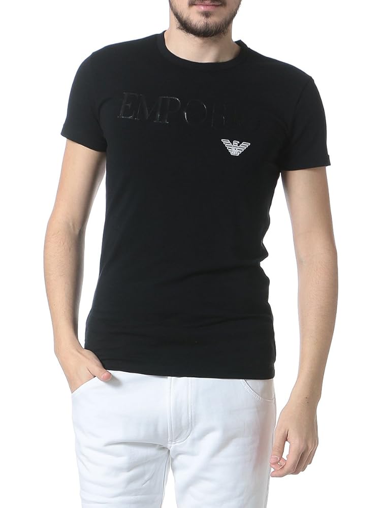 Amazon | [エンポリオアルマーニ] 半袖 Tシャツ フロントロゴ