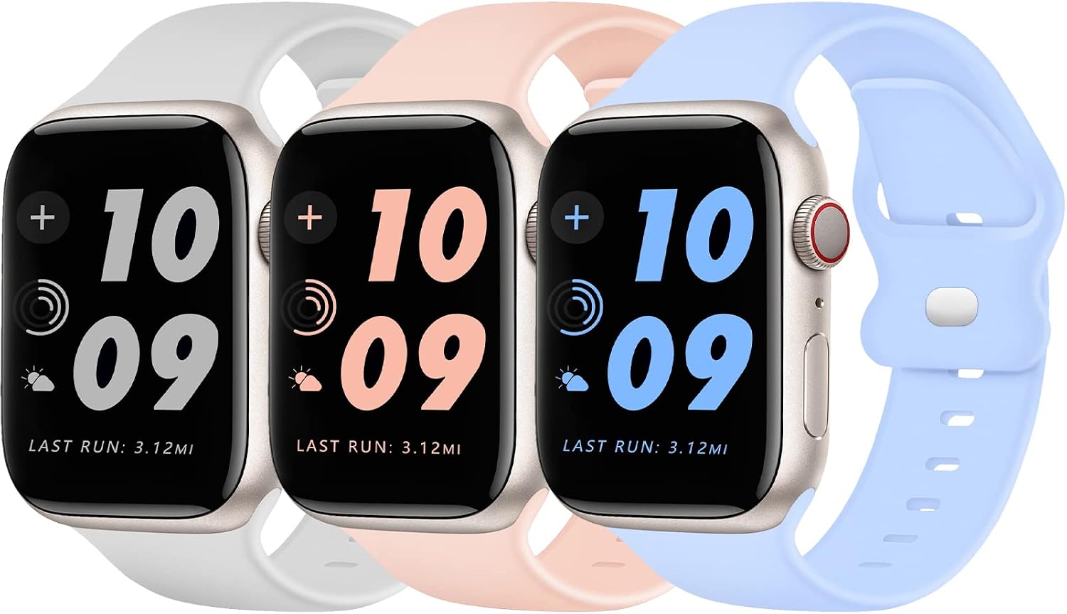 TopPerfekt Silicone Straps Compatible with Apple Watch Strap 49mm 45mm 44mm 42mm for Women Men Classic Soft Breathable Sport Replacement Bands for iWatch Series 8 7 6 5 4 3 2 1 SE Ultra