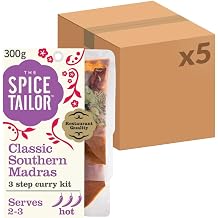 The Spice Tailor Southern Madras Indian Curry Sauce Meal Kit, Make In 10 Minutes With 3 Simple Steps, 300 g Pack of 5