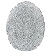 Maples Rugs Toilet Lid Cover - SofTec Soft Washable Elongated Seat Rug [Made in USA] Non Slip & Quick Dry for Bathroom, Grey