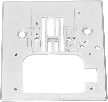 Sewing Machine Needle Plate Sturdy Steel Needle Throat Plate Replacement for Singer 7256 7258 7285Q S800 Experience 400 Mirror Finish Smooth Fabric Feed Easy Installation