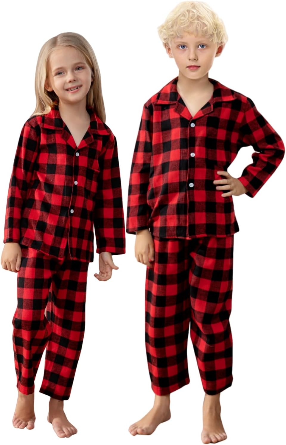 Schbbbta Family Matching Pajamas Holiday Sleepwear Long Sleeve Pjs Sets - Image 3