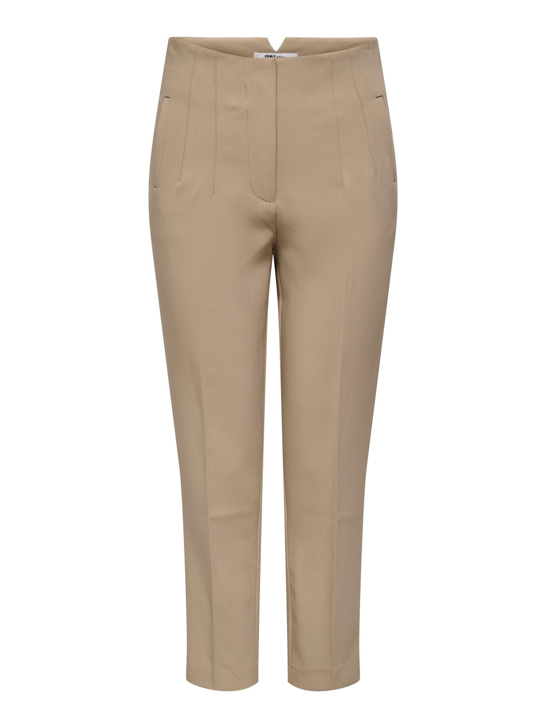 ONLY Onlraven Life Hw Pant TLR, Silver Mink, 32W x 32L