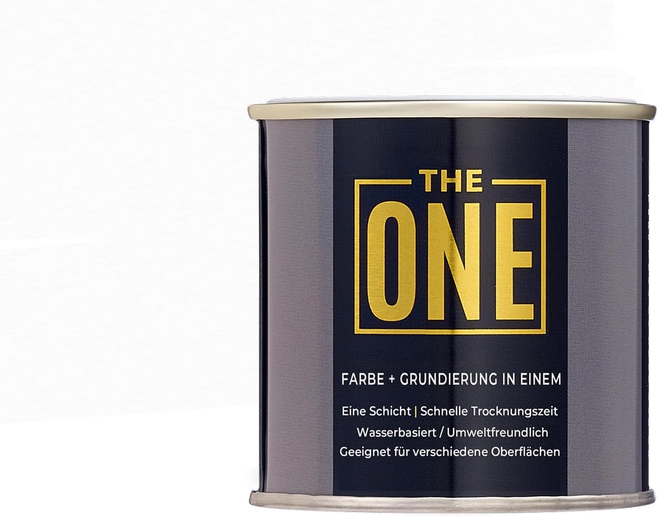 THE ONE All-in-One Paint & Primer: Durable Furniture, Cabinet, Front Door, Wall, Bathroom, Kitchen - Fast Drying Interior & Exterior Craft Paint (White, Gloss, 8.5oz)