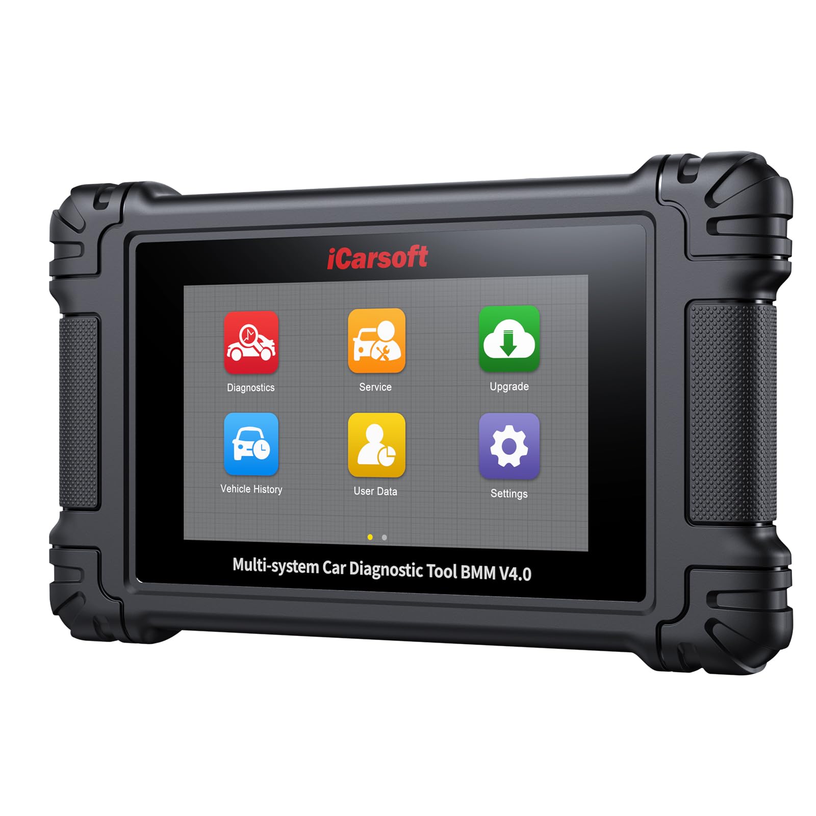 iCarsoft BMM V4.0 Bidirektionales Diagnosegerät für BMW/Mini/Rolls-Royce + 2 optionale Markenpacks, Vollsystem OBD2-Scanner mit 18 Services für BMW, Active Test, Auto VIN, Kostelose Updates