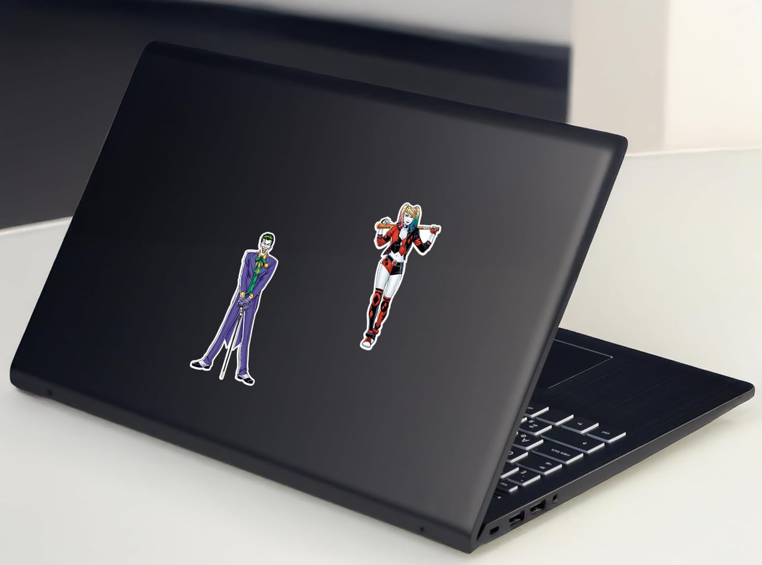 Elektroplate Officially Licensed DC Comics The Joker and Harley Quinn Dynamic Decals | Premium Auto-Grade Weatherproof Vinyl Stickers for Car, Water Bottle, Phone & More| Made in The USA | Set of 2 - Image 6