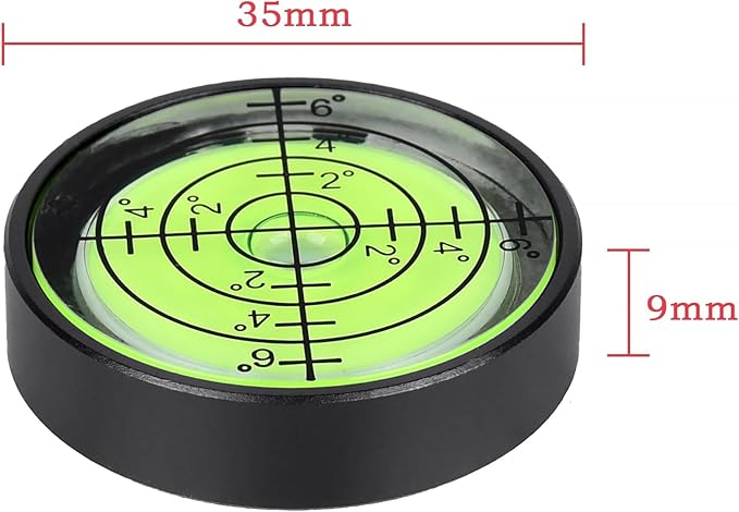 Nivel de Burbuja Circular Pequeño 1.3X0.34 para RV miniatura 5