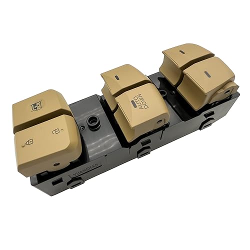 Miniatura 6 de NOVAPARTS 93570-3X000 Interruptor de ventana principal del lado izquierdo del conductor beige para Hyundai Elantra 2011 2012 2013 2014 2015 para