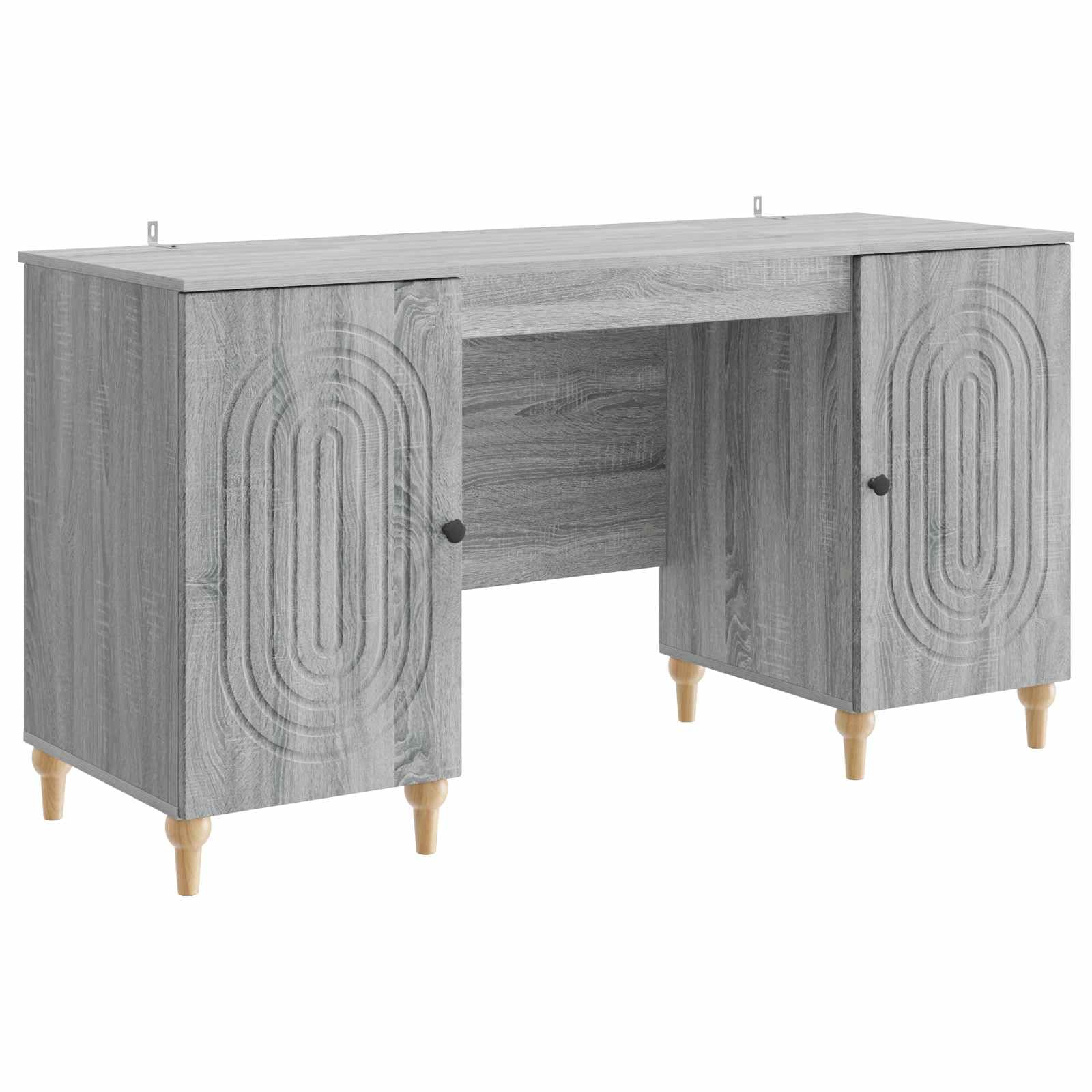 Bureau gris Sonoma gain de place pour organiser votre espace informatique