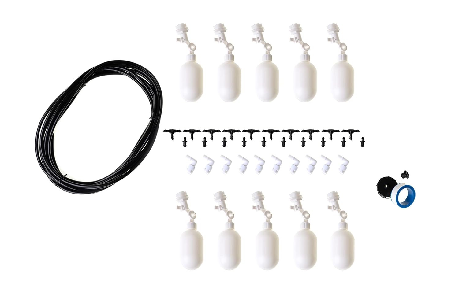 Grotech Grobucket Irrigation Kit (10 Pack): Boost Growth and Yields with Adjustable Drippers and Automated Watering System - Optimize Your Plant's Watering Needs