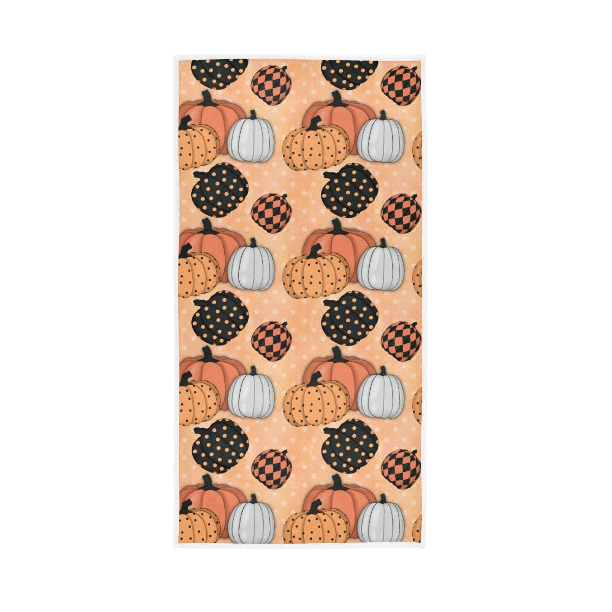 LSRCPD Cute Colorful Pumpkins Soft Large Hand Towels Bath Towel for Bathroom Hotel Gym Spa 30"x15"