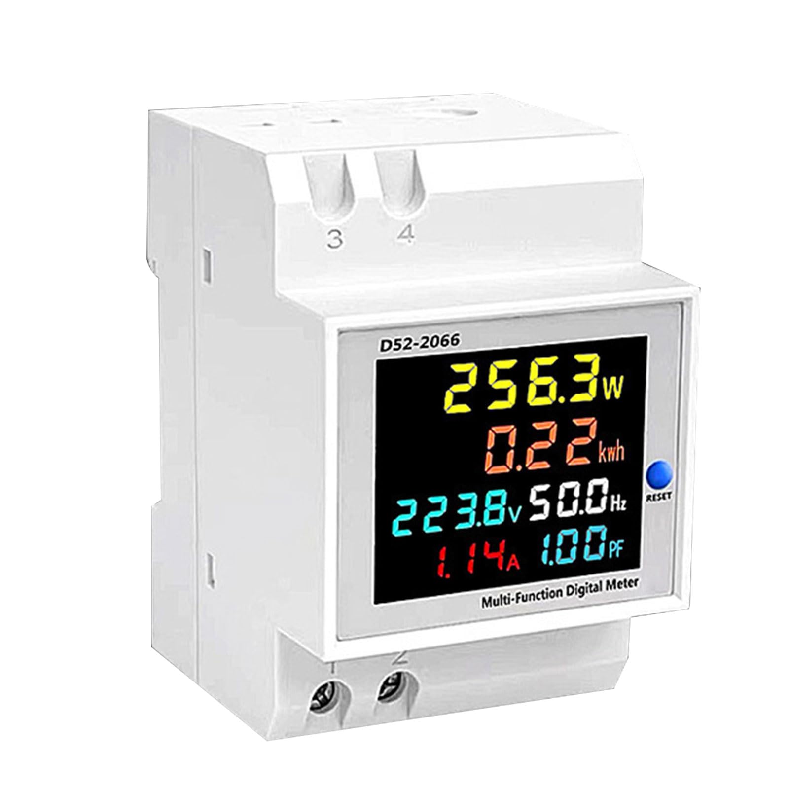 Medidor de electricidad digital para el hogar: monitor de voltaje, corriente y frecuencia