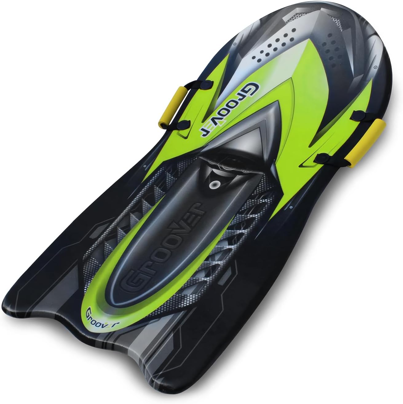 Flexible Flyer Premium Foam Snow Sled for Kids & Adults - Lightweight 2-Person Toboggan Slider with Handles, Ages 5+