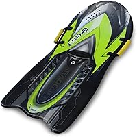 Flexible Flyer Premium Foam Snow Sled for Kids & Adults - Lightweight 2-Person Toboggan Slider with Handles, Ages 5+