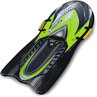 Flexible Flyer Snow Rocket Premium Foam Sled for Kids and Adults - 42" Snow Sled, 1 or 2 Person Winter Toboggan Slider with Handles, Extremely Lightweight, For Ages 5 & Up