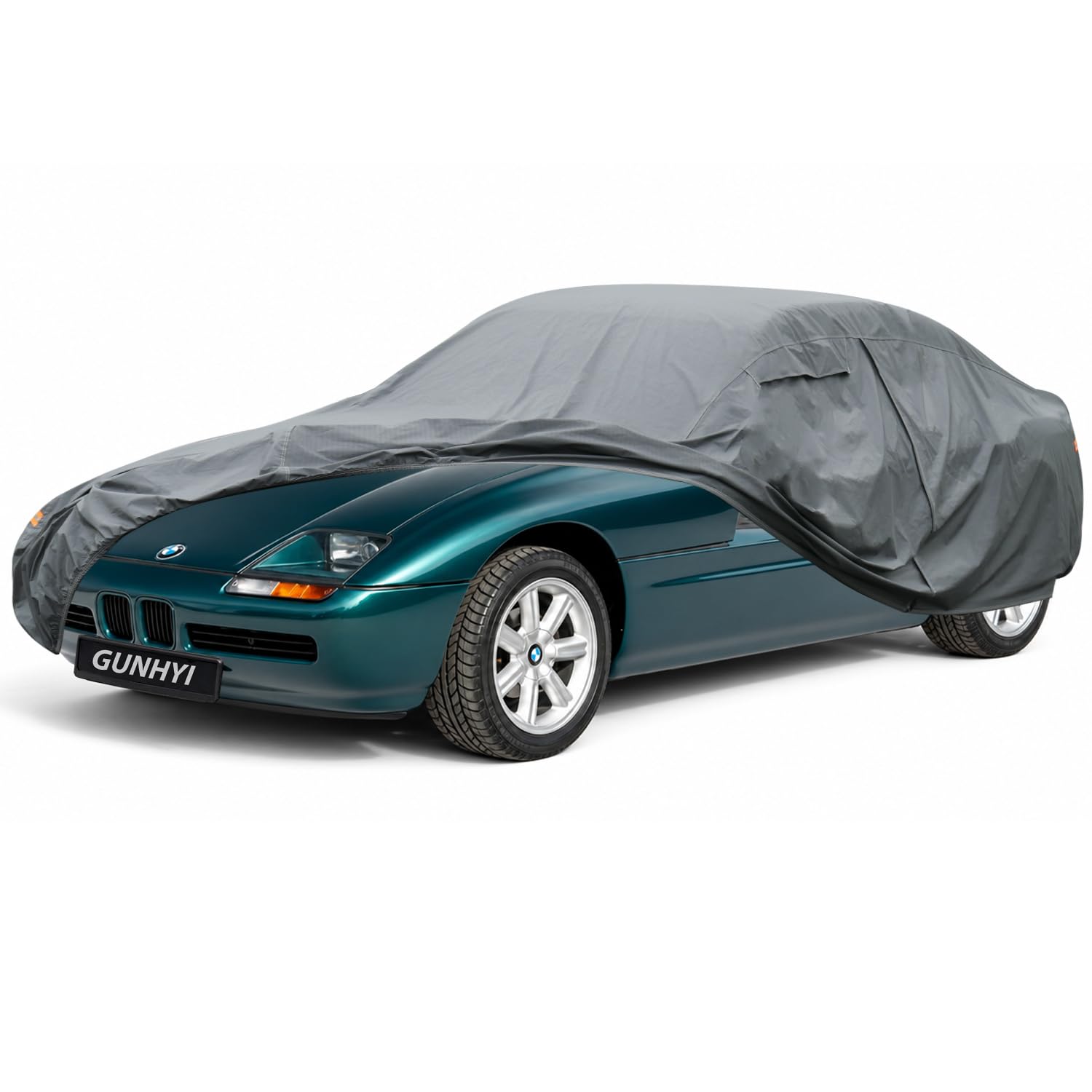 GUNHYI Premium Car Cover Custom Fit BMW Z1, 16 Layers Heavy Duty Car Cover Waterproof All Weather with Zipper Door for Sun Rain Snow Dust Uv Protection