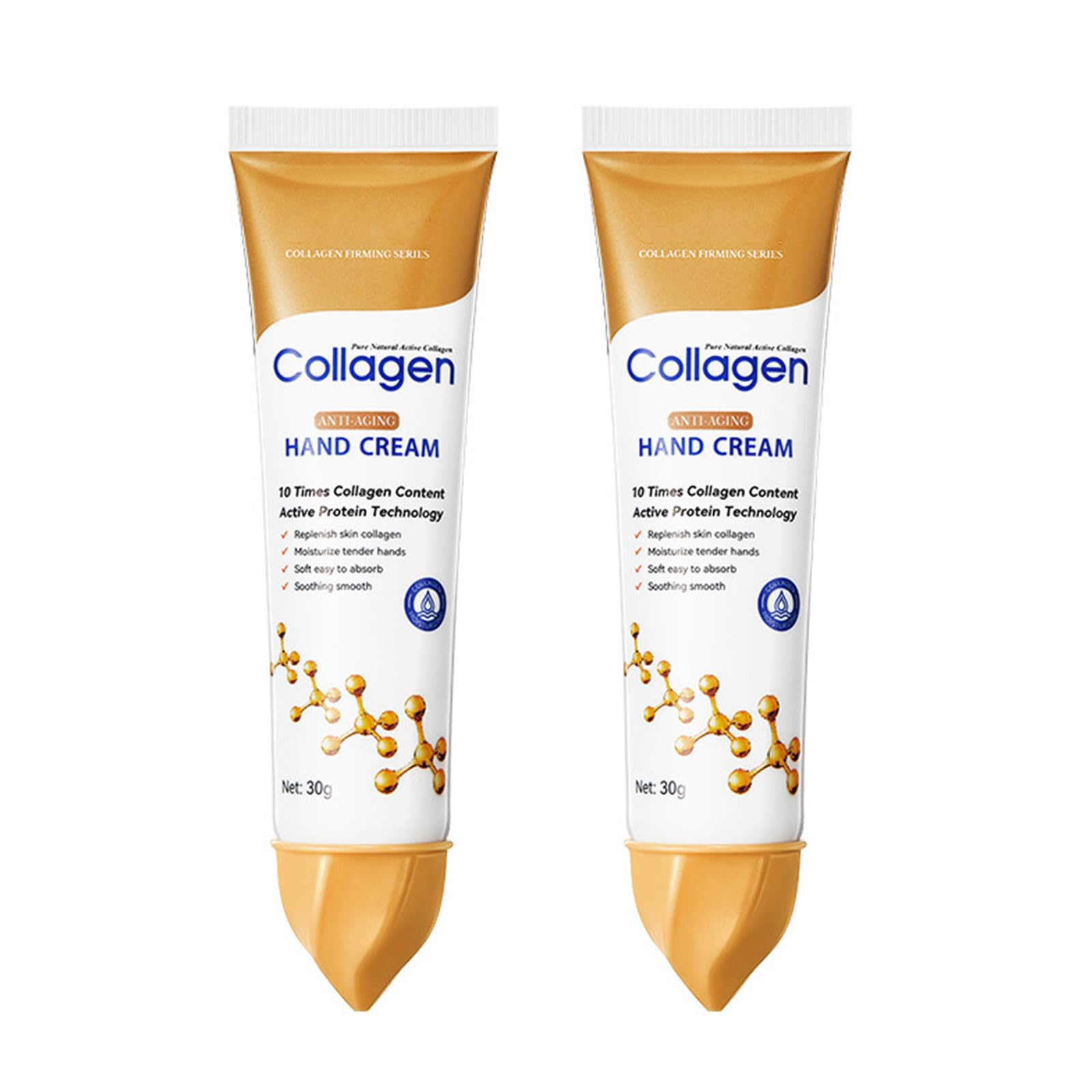 2 Pcs Collagen Hand Cream Skin Cracked Repair Products Soften Nourish Anti-Drying Rejuvenating Moisturising Collagen Anti-Wrinkle Hand Cream Hand Skin Care