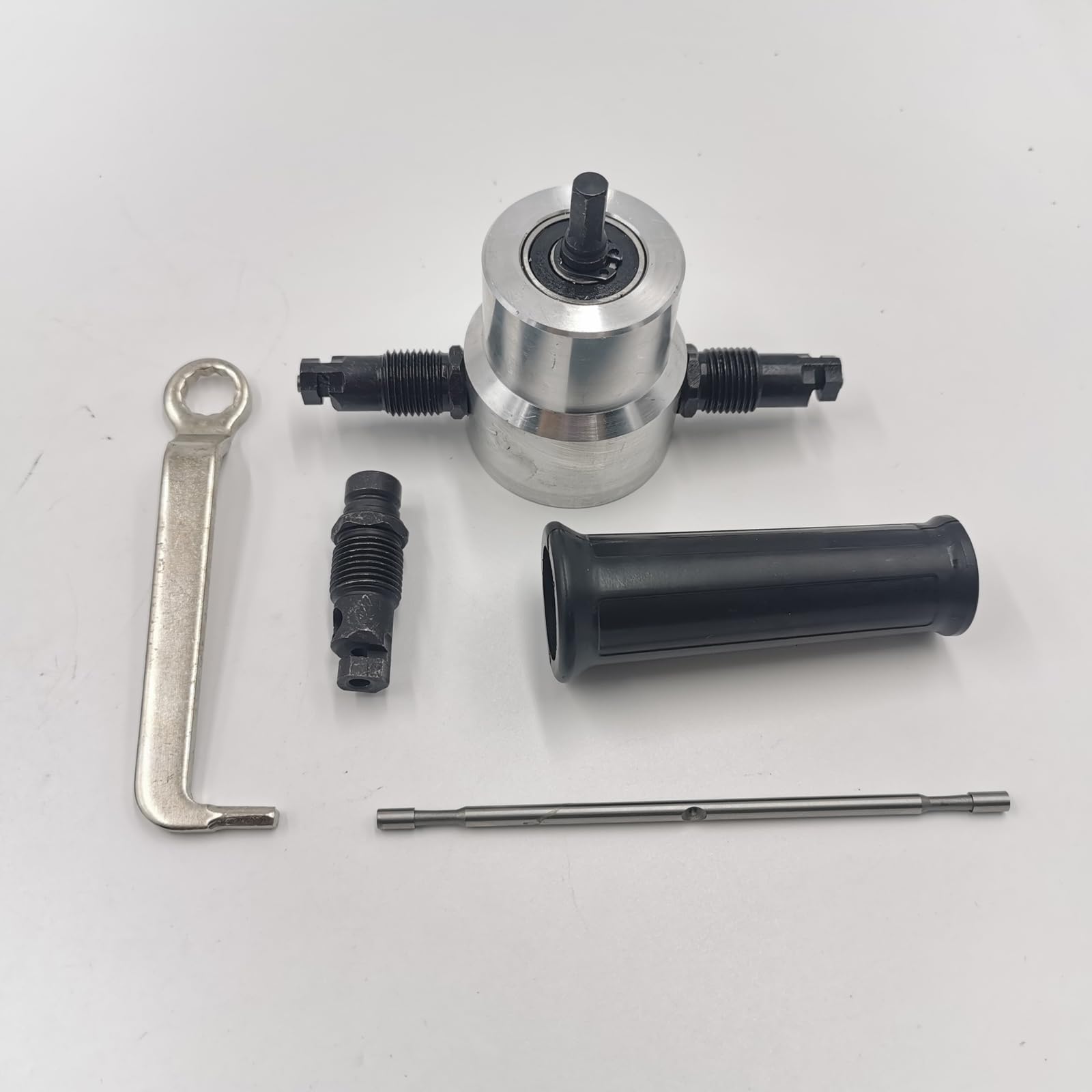 Cortador de chapa de doble cabeza para taladro de chapa de metal, accesorio de taladro, tijeras eléctricas para chapa de hierro