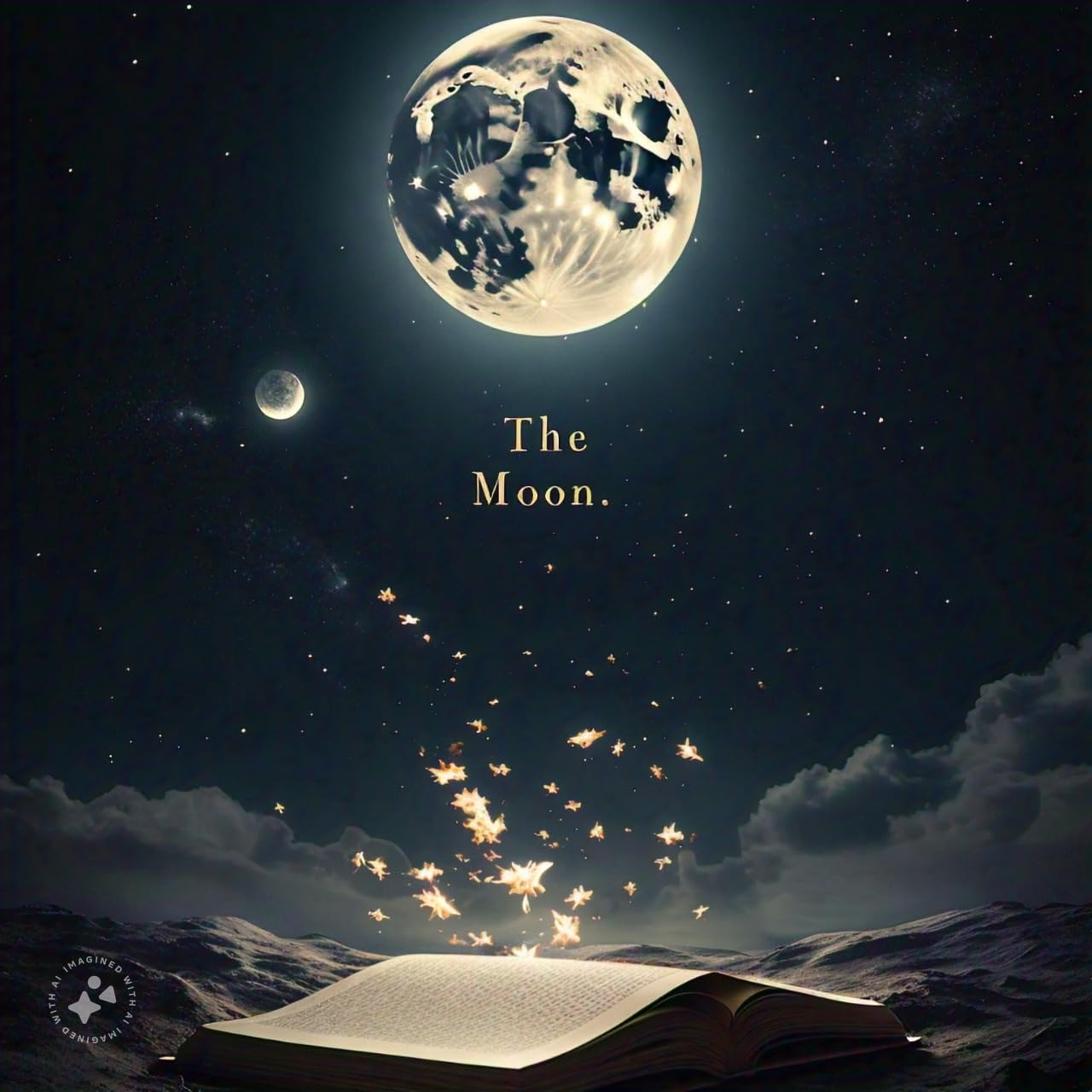 The moon in the sky