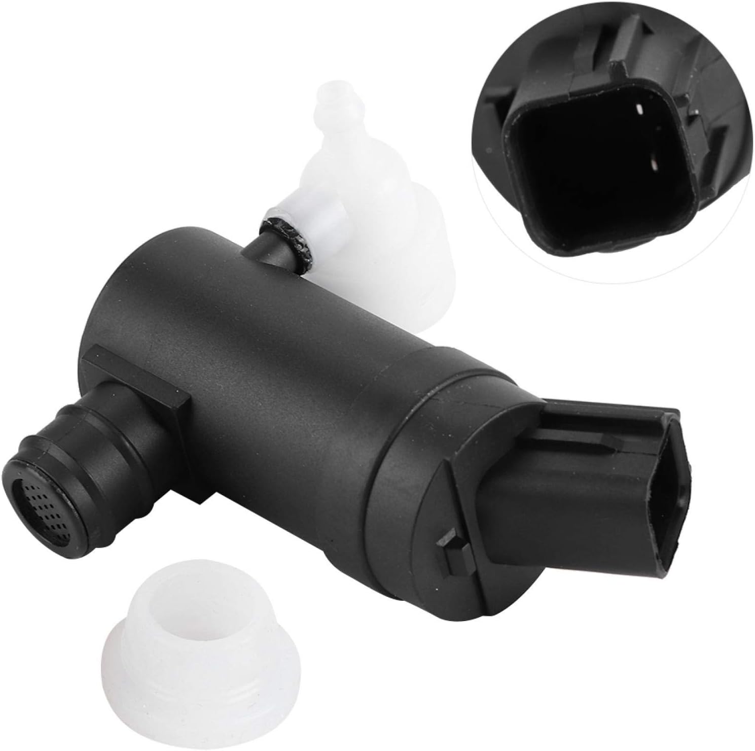 Windshield Washer Pump Bottle Tank Kit Windscreen Washer Bottle 98510‑A9000 Replacement Electric Car Washer Pump with Nozzle for Kia Sedona Sorento