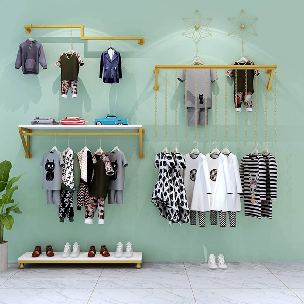 Amazon.com: Wall Mounted Iron Chain Clothing Hanging Racks