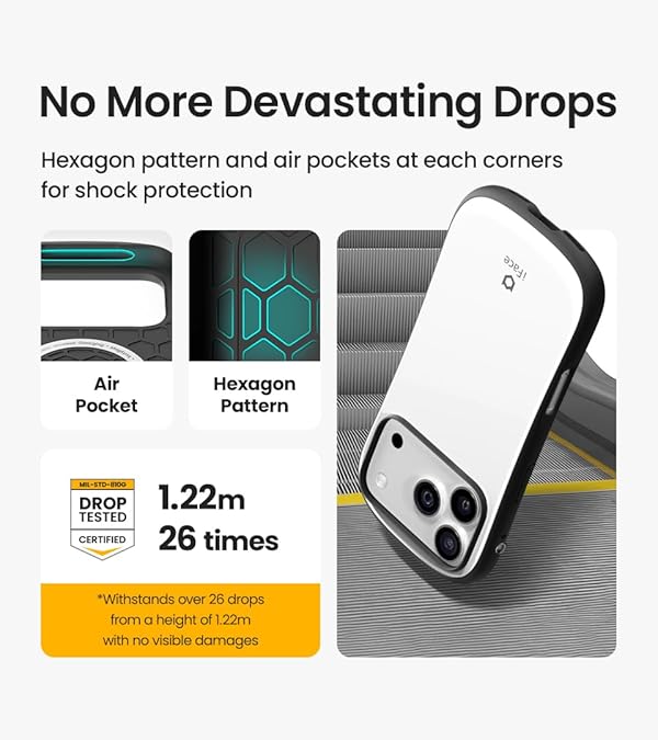 iFace Compatible with iPhone 17 Case [First Class MagSynq][MagSafe Compatible] Ergonomic Grip & Unique Design Glossy Cute Bumper Shockproof Drop Protection Hard Magnetic Cell Phone Cover - Black by iFace - Image 4