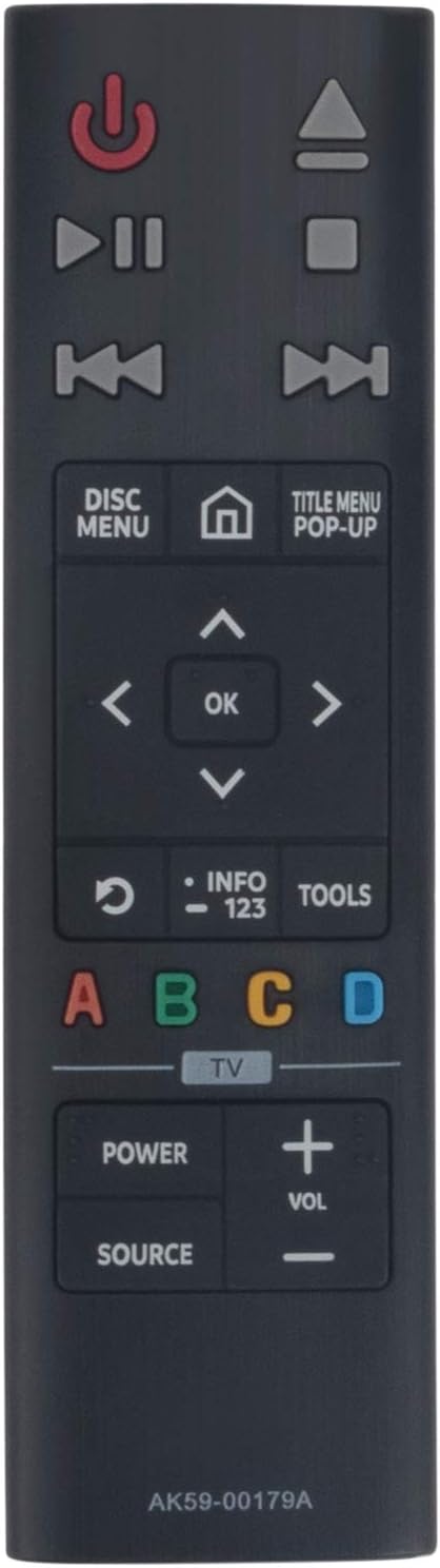 PERFASCINReplace Remote Control AK59-00179A fit for Samsung Blu-ray Player UBD-K8500 UBD-K8500/ZA UBDK8500 RTAK5900179A UBDKM85C UBD-KM85C UBDK8500/ZA