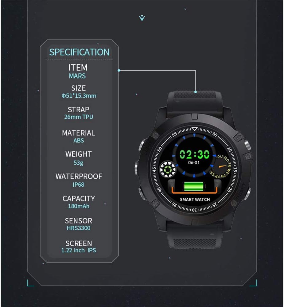 spovan 1p68 smart watch