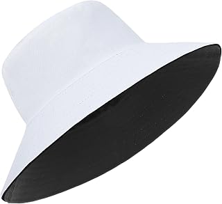 Zylioo XXL Bucket Hat for Big Heads, Reversible Fishing Sun Hat | Double-Sided Wear With Chin Cord,Lightweight Cotton Comfort For Beach,Hiking,Gardening,Camping And Summer Travel