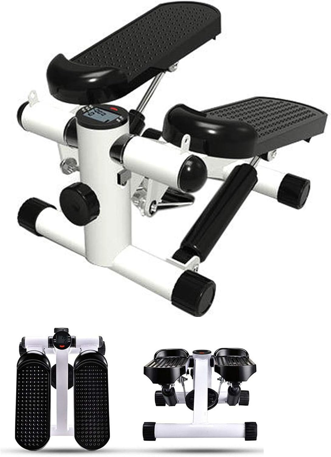 Stepper Per Casa Con Movimento Su E Giù – Display Contapassi, Bande Elastiche – Allenamento Cardio Per Gambe, Glutei, Braccia