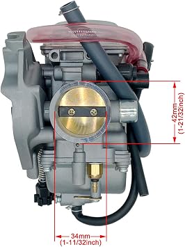 LSSM Carburetor Replacement for 2002 2003 2004 2005 2006 2007 SUZUKI VINSON 500 LTF500F 4X4 ATV Carburetor Carb