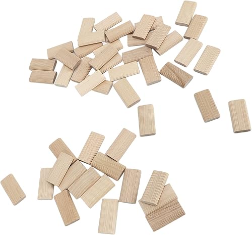 Miniatura 8 de Hyuduo Tenón de haya, 50 piezas de espiga de madera de haya de 0.236 x 1.575 in, suministros de construcción para costura de muebles, fabricación de