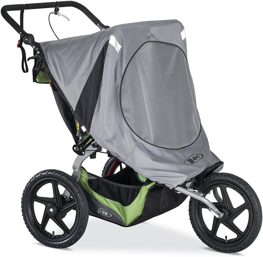 BOB GearSun Shield for Duallie Fixed Wheel Strollers, Grey