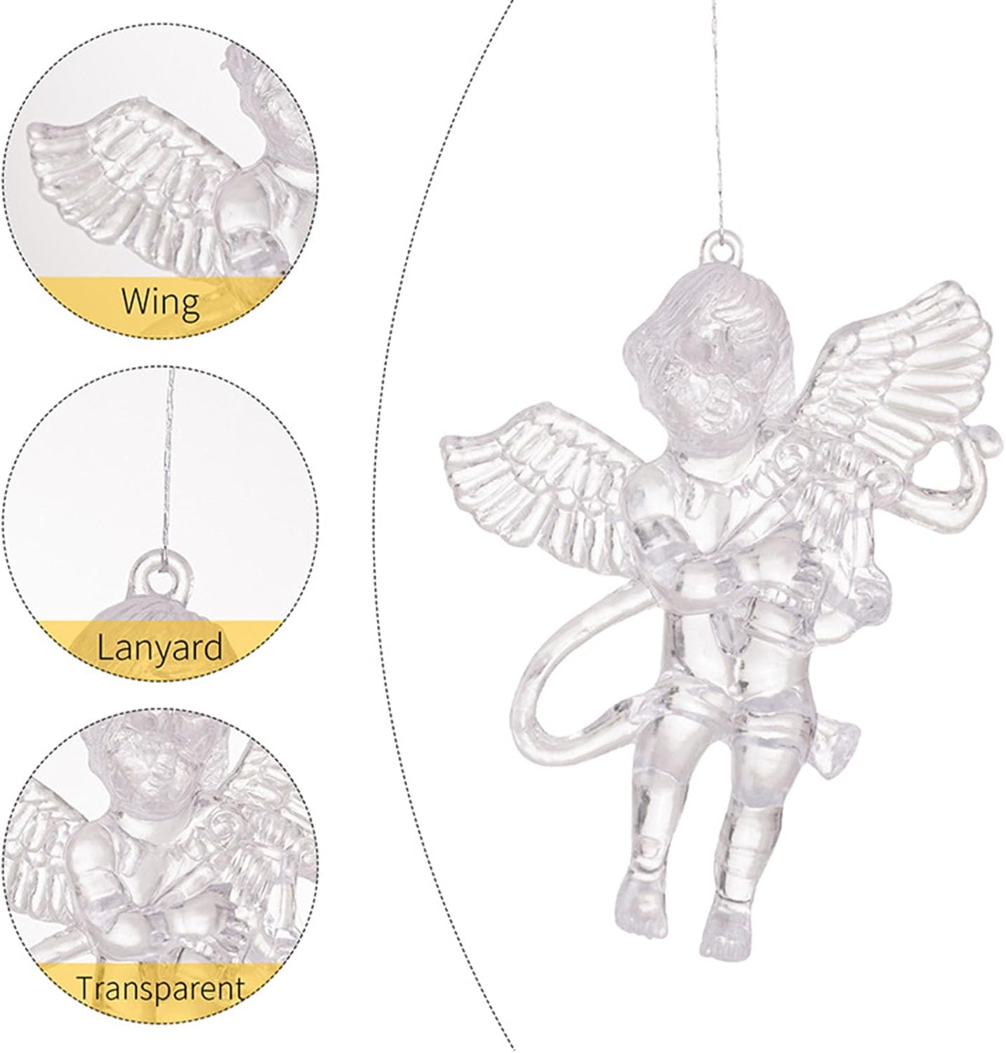 Christmas Tree Angelic Ornament Festival Angelic Pendants for Christmas Tree Decoration Stylish Hanging Ornament