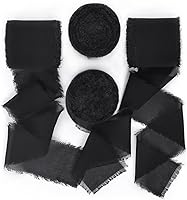 Vista 12 de Socomi - Rollo de cinta de gasa con franjas de color de muestras, 1-3/4 pulgadas x 7 yardas, 4 rollos de cintas hechas a mano para invitaciones