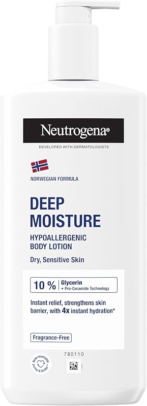 Neutrogena Norwegian Formula Deep Moisture Body Lotion, 400 ml, Fragrance-Free