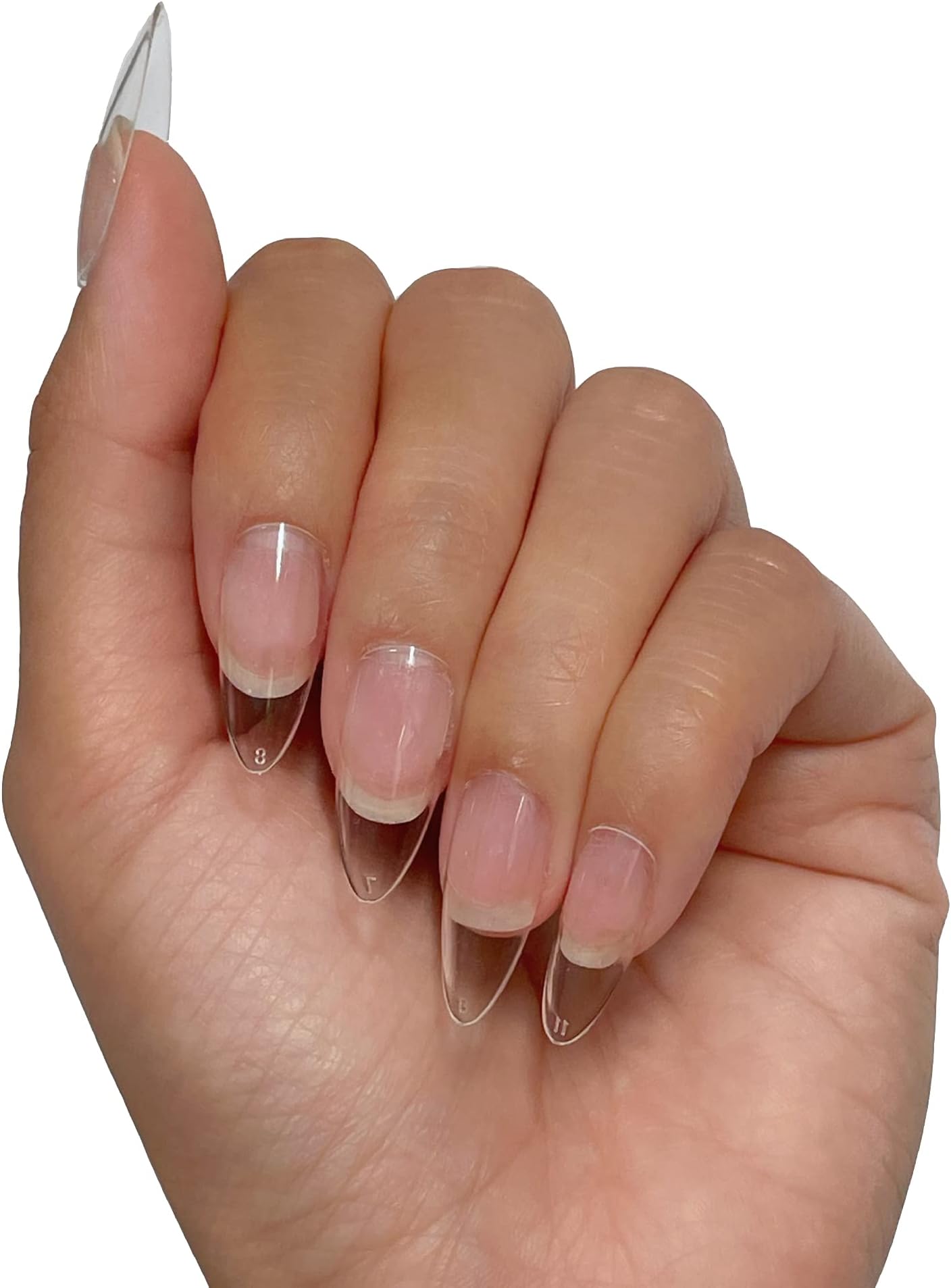 Nail Soft Gel Nail Tip Box 600pcs Almond Shape Medium Length Full Cover 12 sizes Pre-shaped Soak Off Nail Extensions DIY