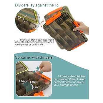 Amazon.co.jp: Frioojity 防水タックルボックス タックルトレイ