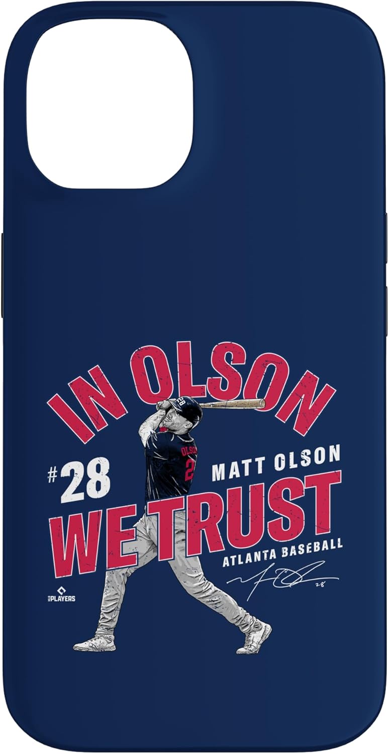 In Olson We Trust Matt Olson Atlanta Baseball MLBPA Case for iPhone 12 Pro Max