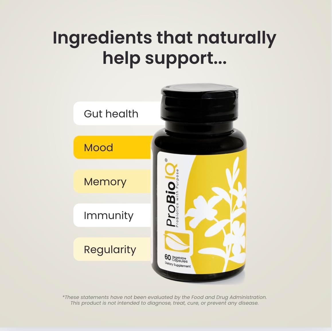 Solle ProBio IQ | Probiotics with Purpose | 60 Capsules